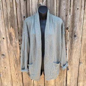 Akini green knit cardigan